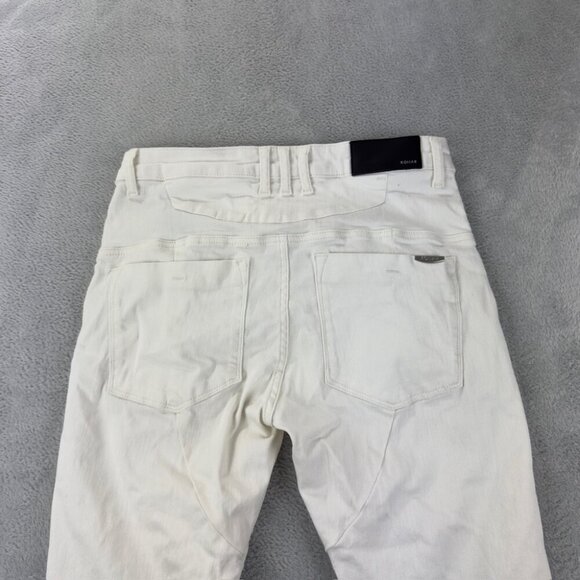 Kollar White Denim Bottom Whitr Jeans Men's Size 32 US - Picture 14 of 15